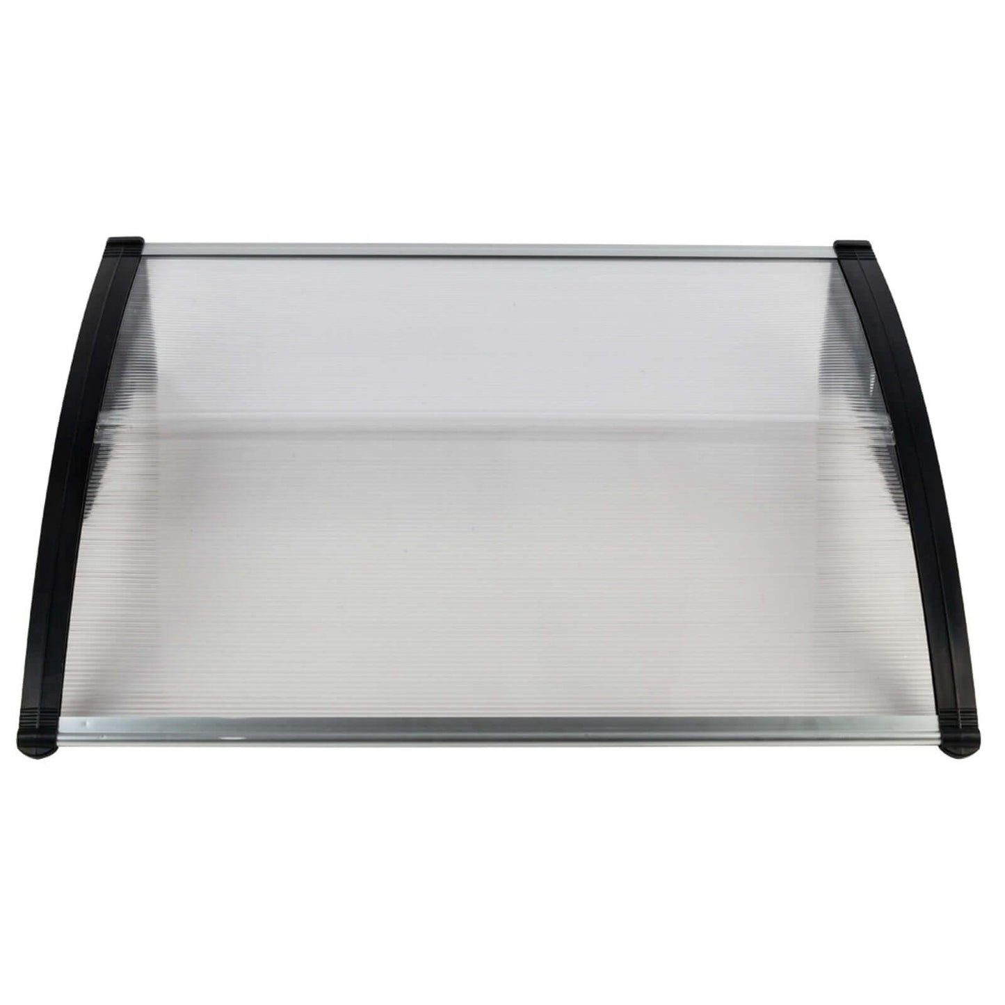 Ah-decor Awnings 39.37 x 31.5 Inch (100 x 80 Cm) Household Application Door & Window Awnings Canopy White & Black Bracket