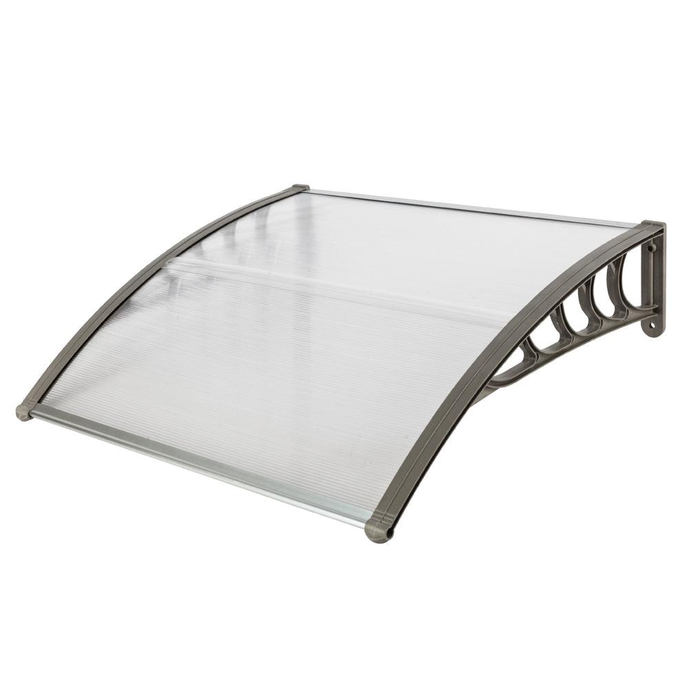 AHDECOR-HOME Awnings 39.38x 37.8 Inch Household Application Door & Window Awnings Gray Holder