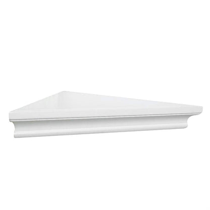 AHDECOR-HOME corner shelf White AHDECOR White Corner Wall Shelves, Wall Mounted Floating Corner Shelf for Home Décor, 2-Pack
