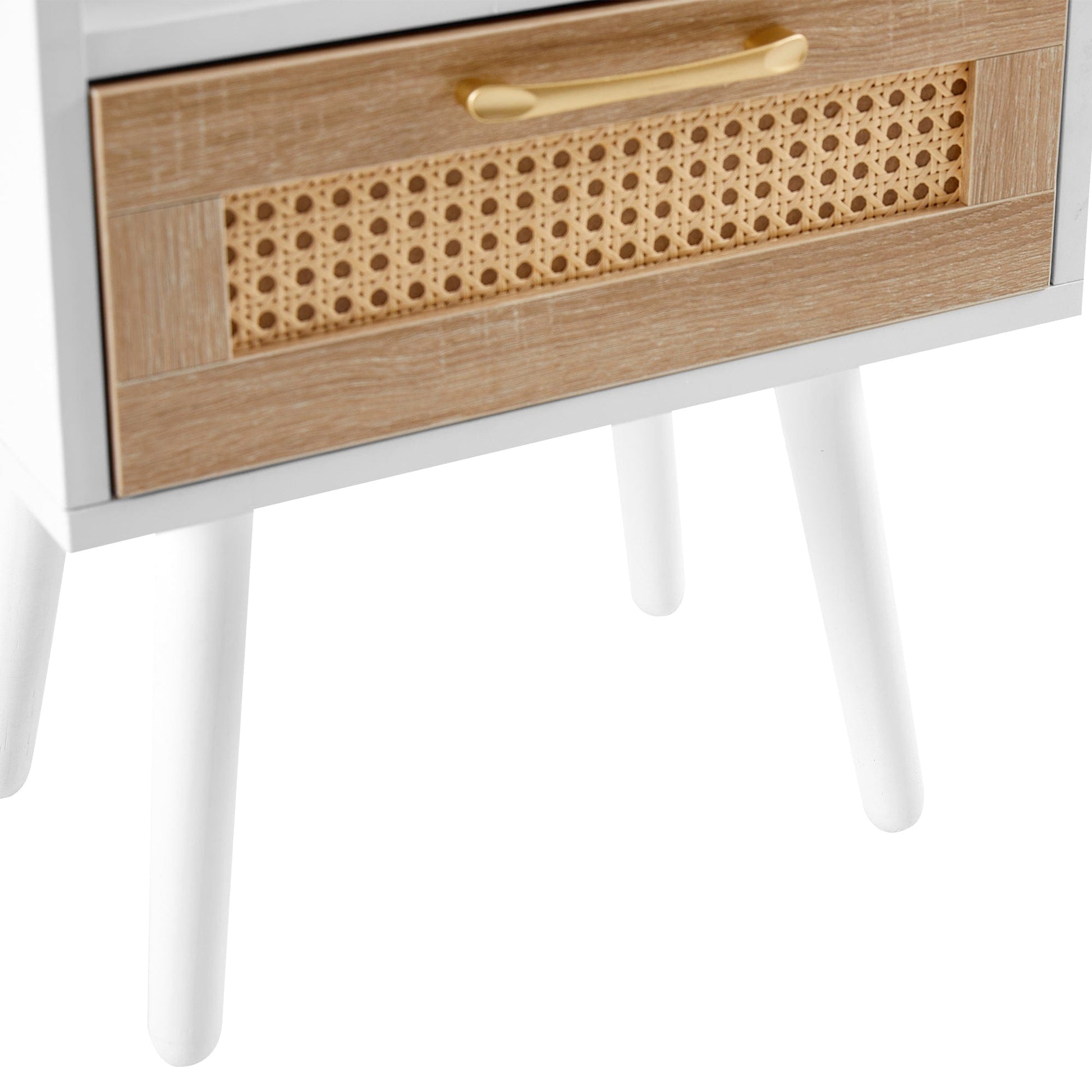 Ah-decor end tables White Storage Side Table for Home Decor