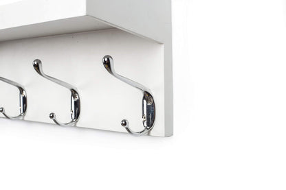 Ah-decor entry hook White / 15 inch Wall Hanging Organizer with 4 Sturdy Hooks