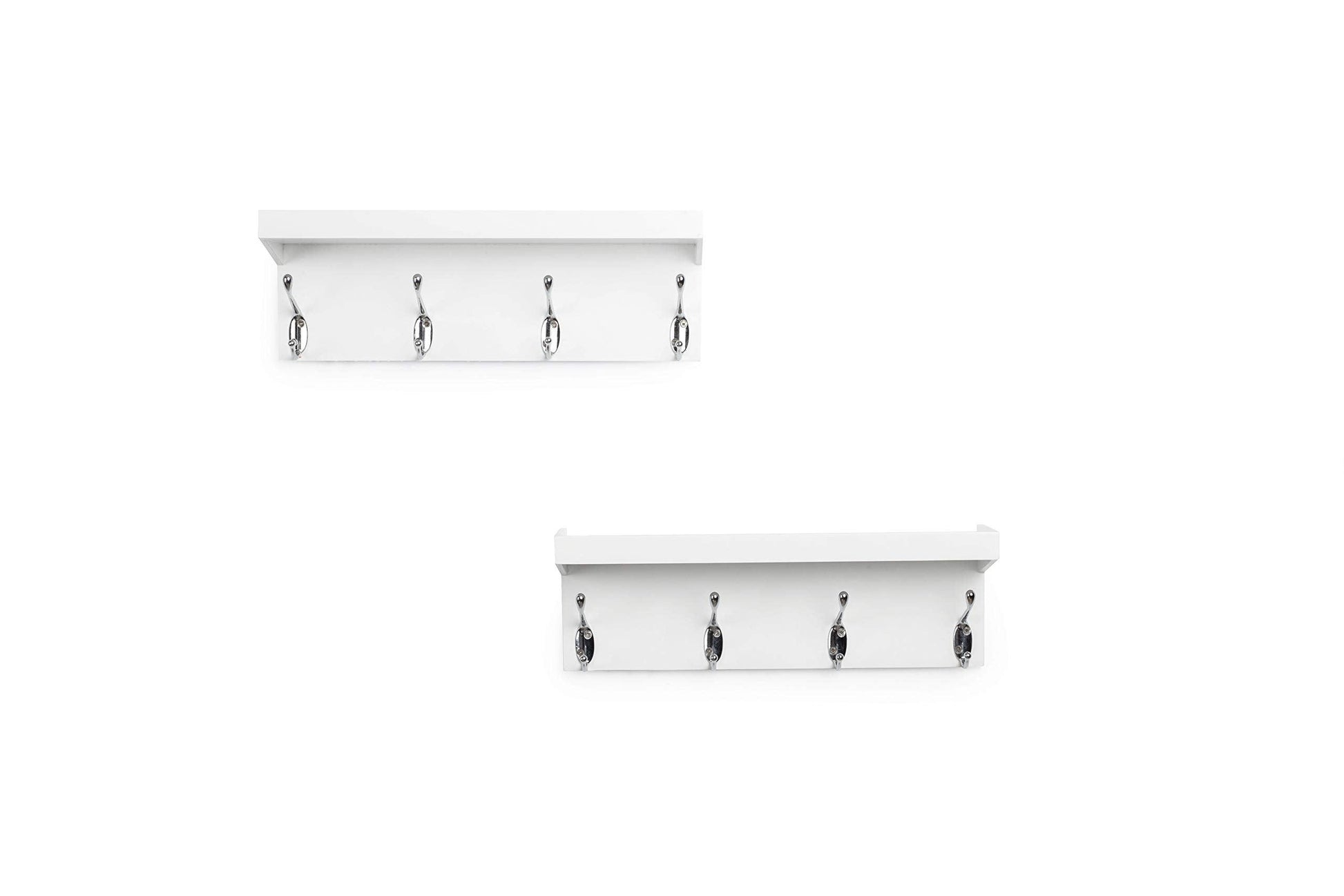 Ah-decor entry hook White / 15 inch Wall Hanging Organizer with 4 Sturdy Hooks