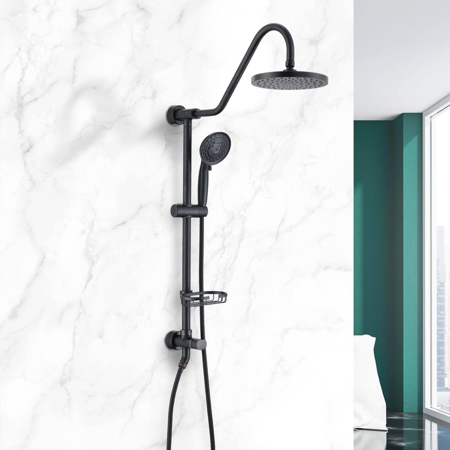 AHDECOR shower-head Shower Head with Handheld Shower System