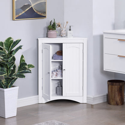 AHDECOR sideboard cabinet,corner cabinet,Bathroom Floor Corner Cabinet with Doors and Shelves, Kitchen, Living Room,Free Standing Storage Cabinet for Bathroom