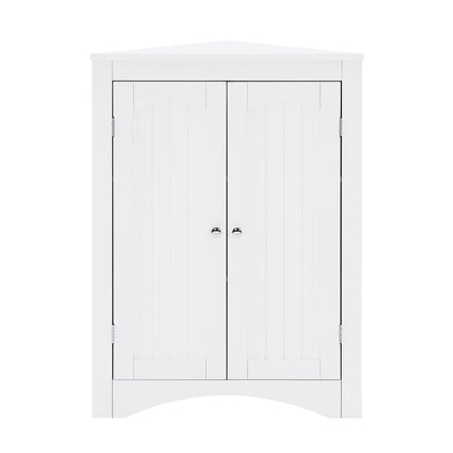 AHDECOR sideboard cabinet,corner cabinet,Bathroom Floor Corner Cabinet with Doors and Shelves, Kitchen, Living Room,Free Standing Storage Cabinet for Bathroom