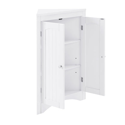 AHDECOR sideboard cabinet,corner cabinet,Bathroom Floor Corner Cabinet with Doors and Shelves, Kitchen, Living Room,Free Standing Storage Cabinet for Bathroom