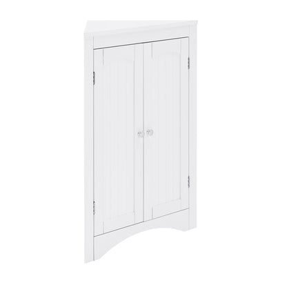 AHDECOR sideboard cabinet,corner cabinet,Bathroom Floor Corner Cabinet with Doors and Shelves, Kitchen, Living Room,Free Standing Storage Cabinet for Bathroom