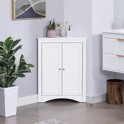 AHDECOR sideboard cabinet,corner cabinet,Bathroom Floor Corner Cabinet with Doors and Shelves, Kitchen, Living Room,Free Standing Storage Cabinet for Bathroom