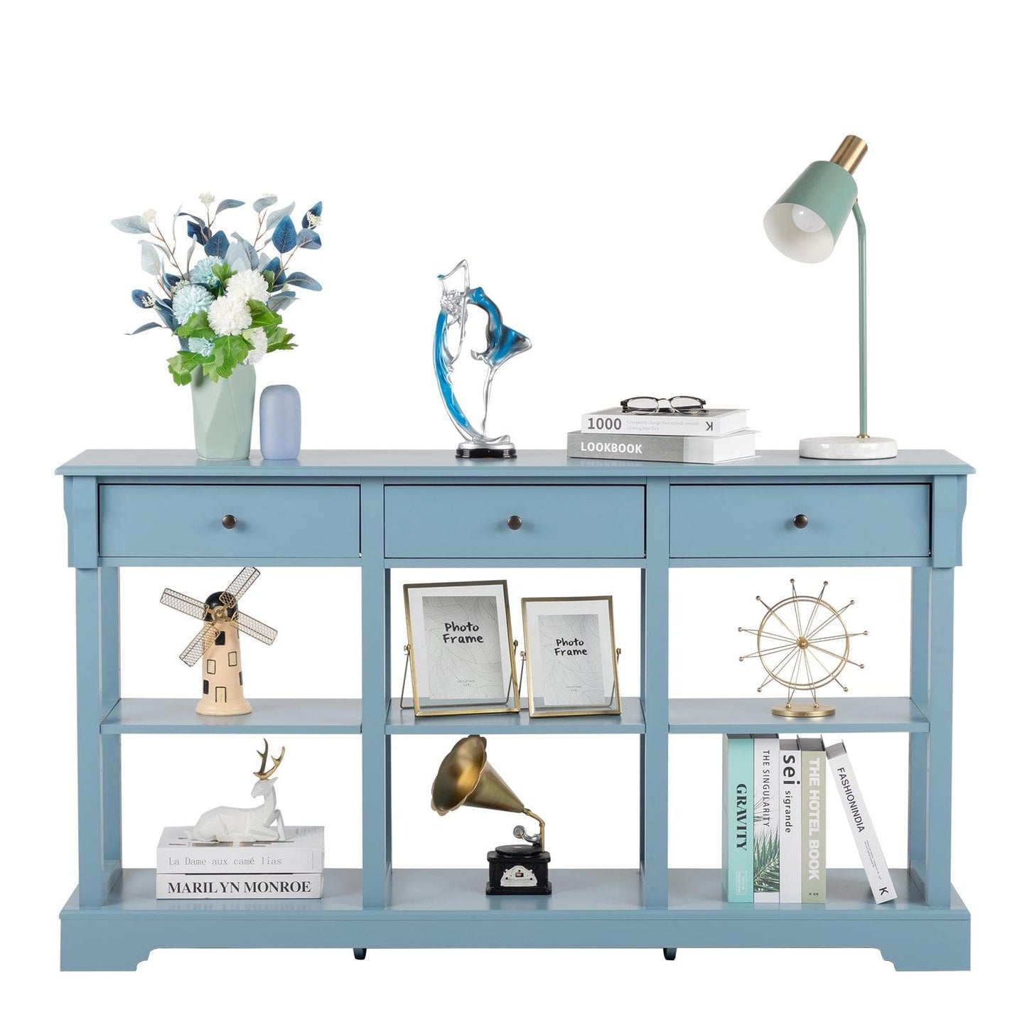 AH-DECOR sofa tabels 3 Drawers console table with Storage Cabinet