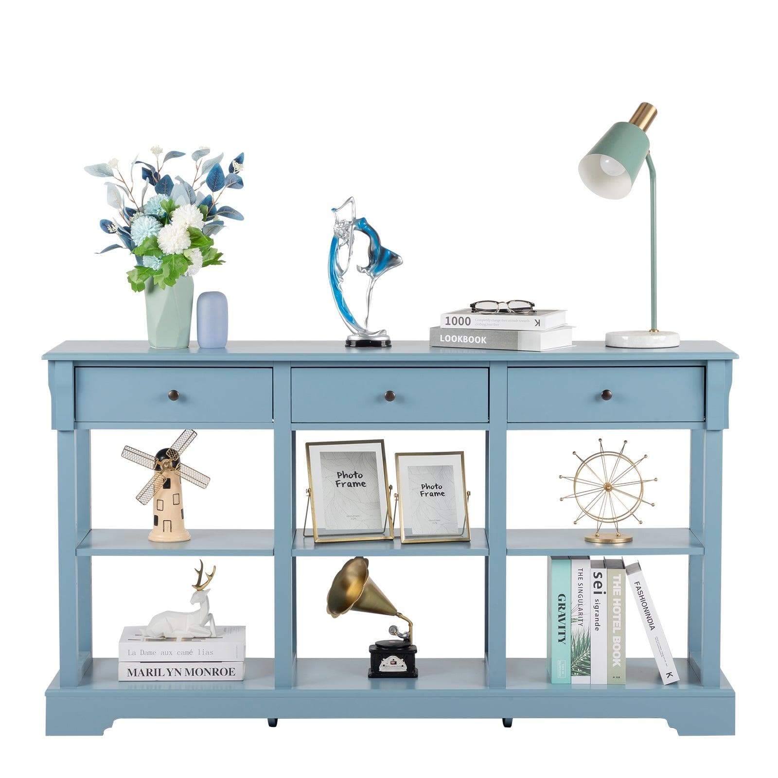 AH-DECOR sofa tabels 3 Drawers console table with Storage Cabinet