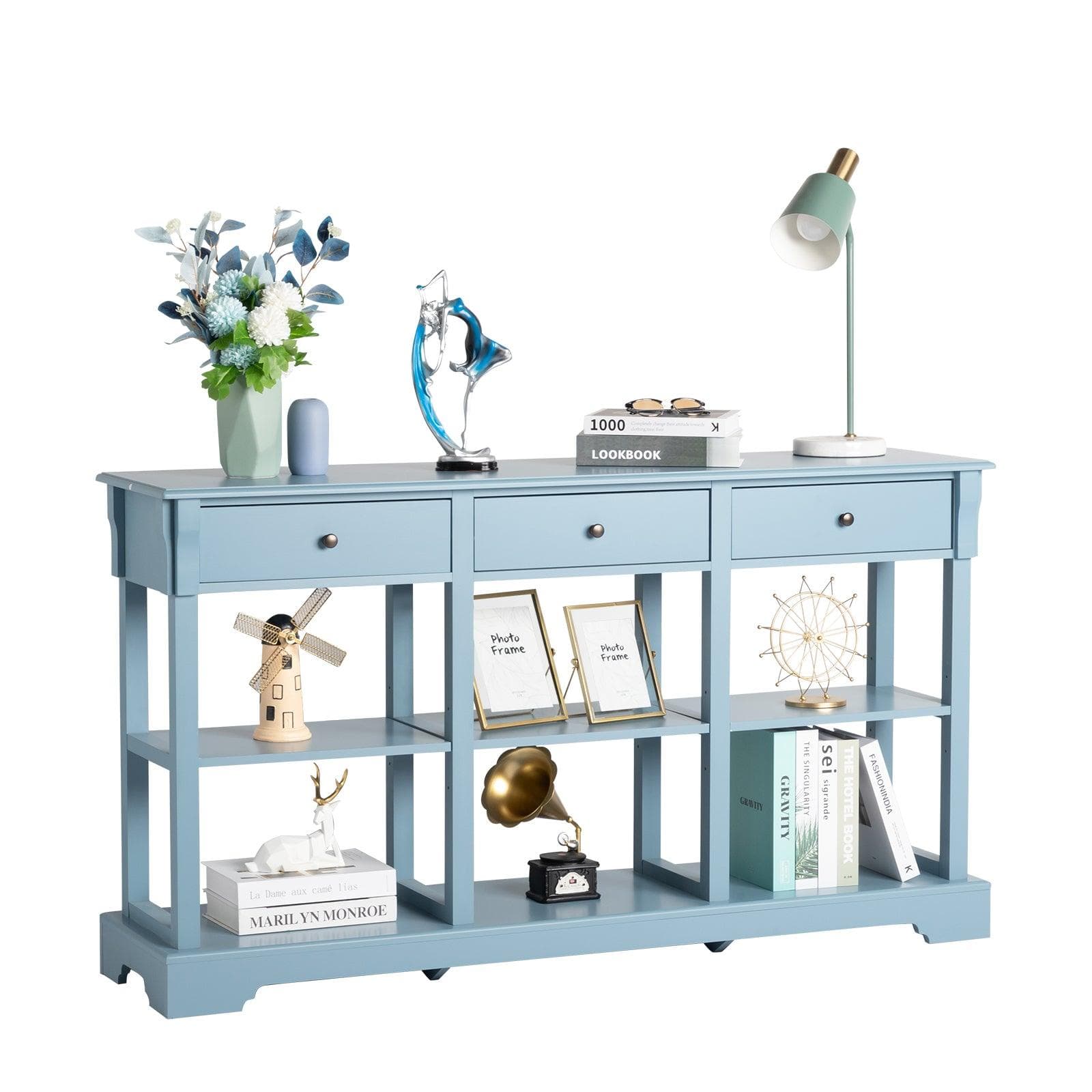AH-DECOR sofa tabels 3 Drawers console table with Storage Cabinet