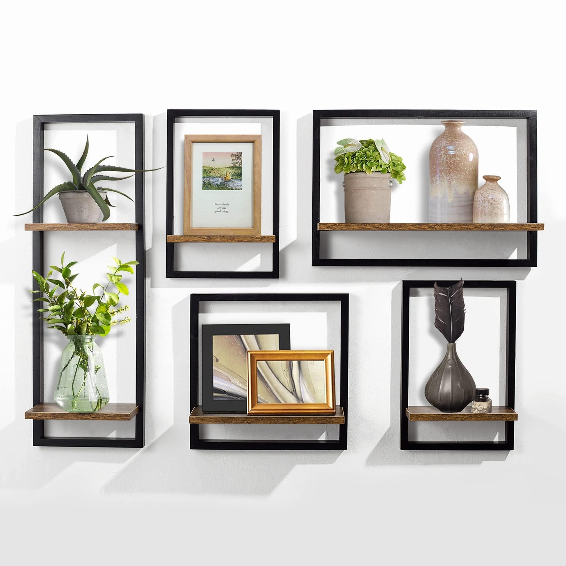 Ah-decor wall shelf 20‘’Wide AHDECOR Floating Wall Shelf, Hanging Decorative Wall Mounted Display Shelf, Wood Storage Shelves Decorate for Dining, Kitchen or Living Room, 1-Pack