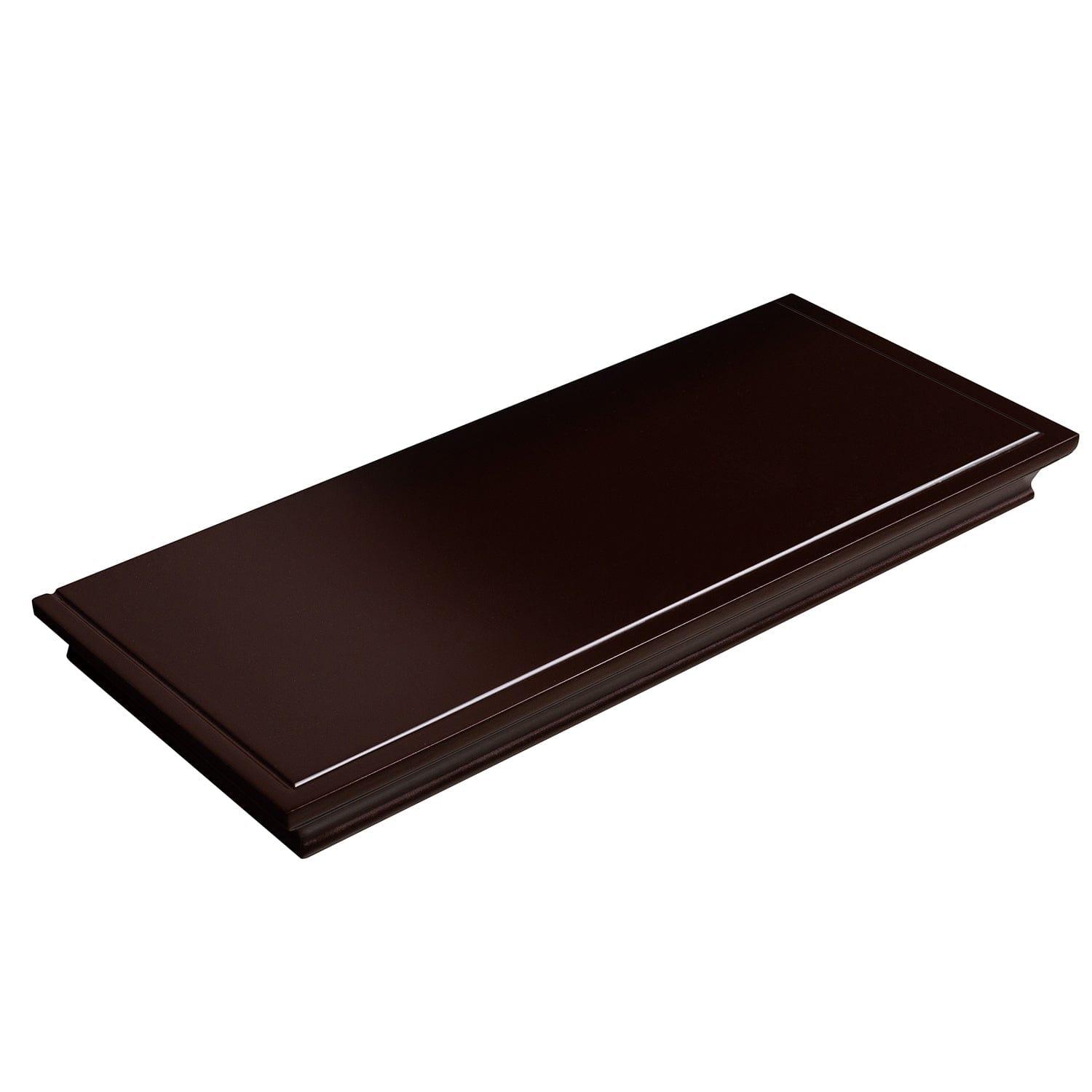 AH-DECOR wall shelf Set Of 3 Espresso Brown Floating Shelves With Invisible Brackets