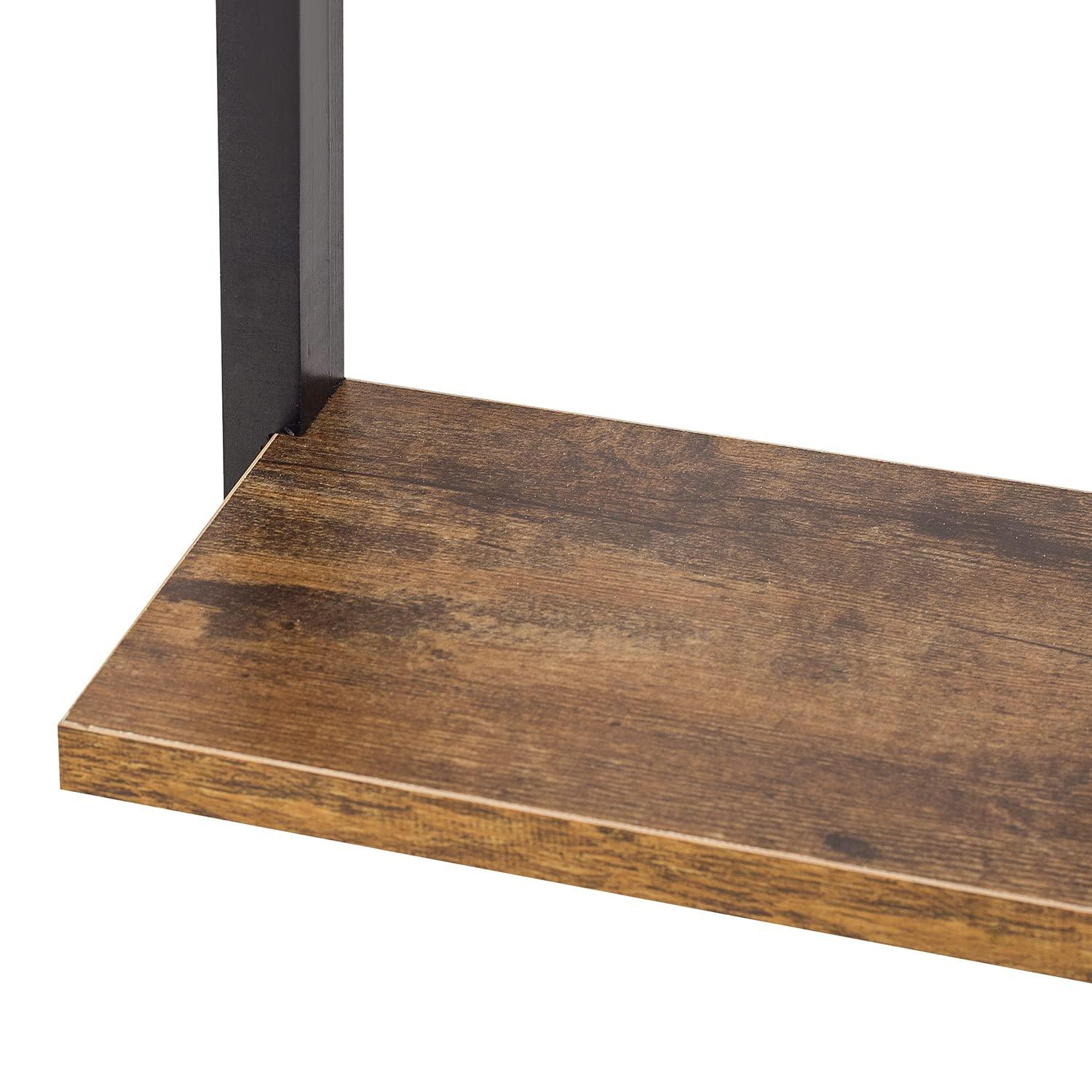 Ah-decor wall shelves 9.8''Wide AHDECOR Wall Mounted Floating Shelf, Hanging Wooden Shelves, Storage Shelf with Unique Design Decorates for Dining, Kitchen or Living Room, 1-Pack